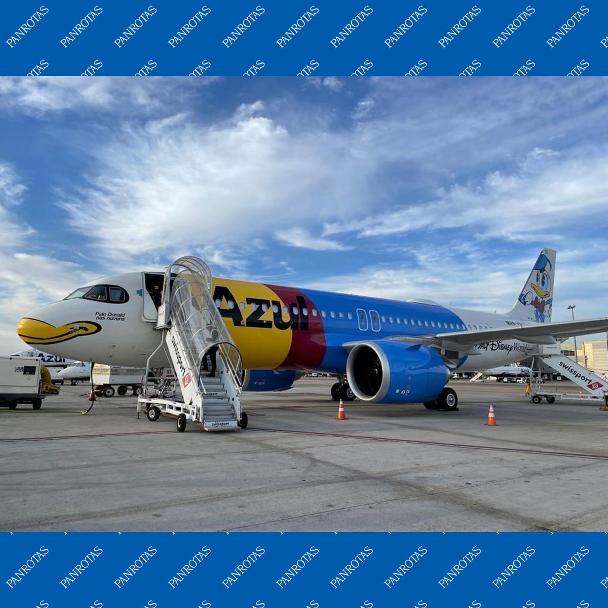 Pato Donald estampa novo avião temático da Azul