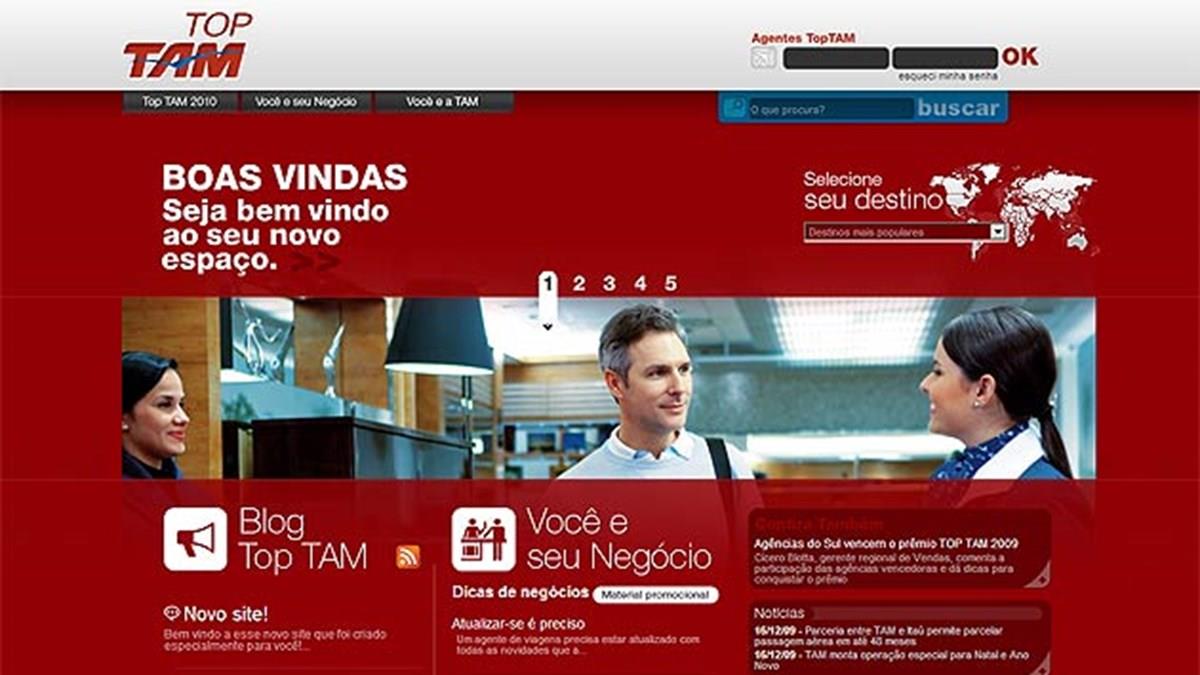Tam remodela site do Top Tam