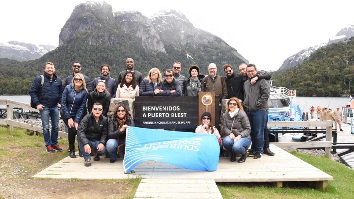 Convidados da Aerolíneas visitam Parque Nahuel Huapi