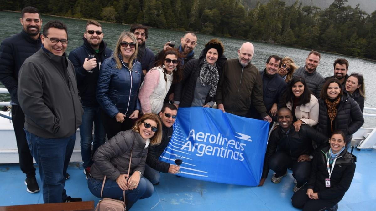 Veja mais fotos do dia dos convidados da Aerolíneas em Bariloche