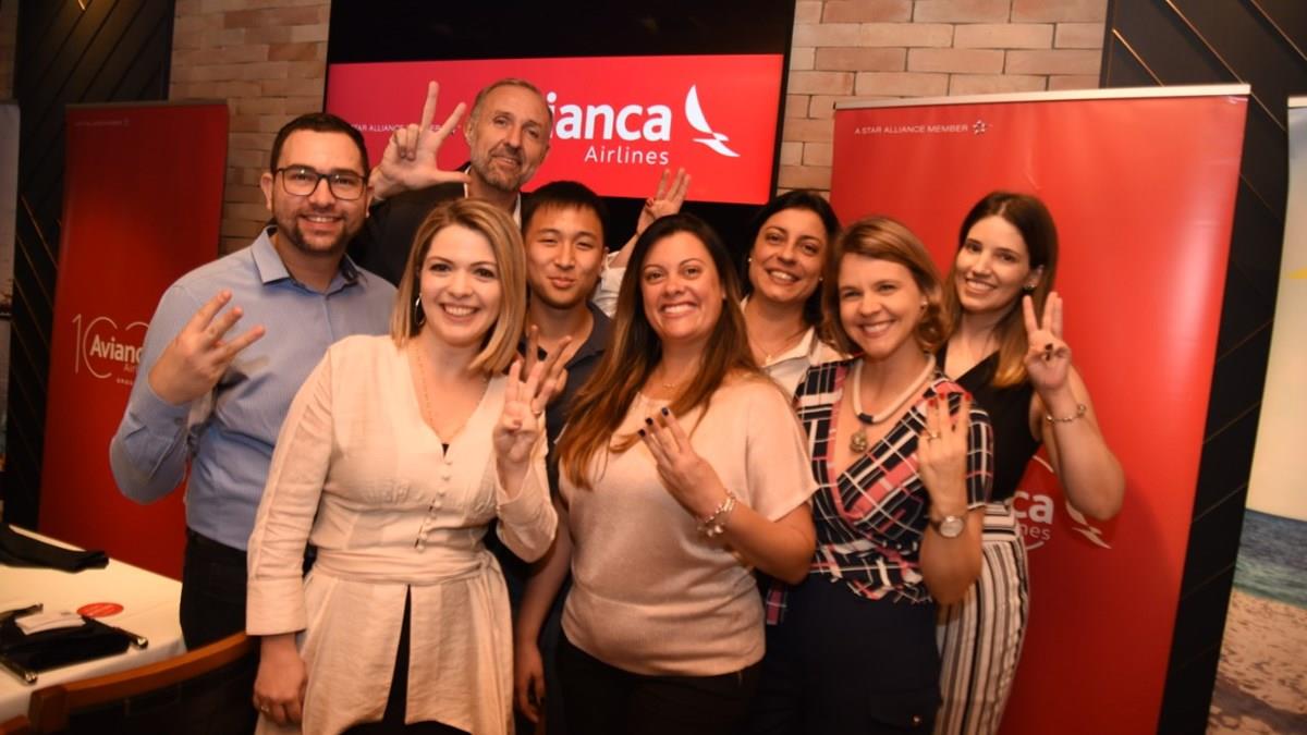 Avianca comemora 100 anos com trade em almoço; fotos