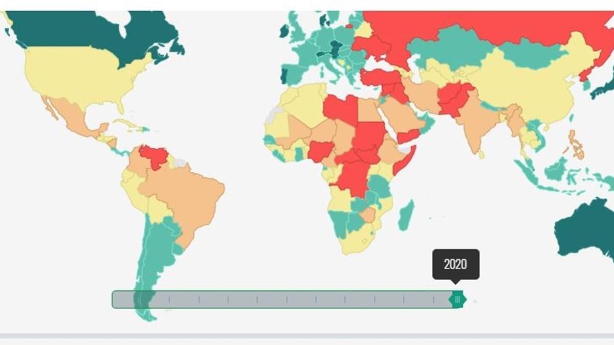 Mapa: Portugal a meio da tabela no crescimento mundial