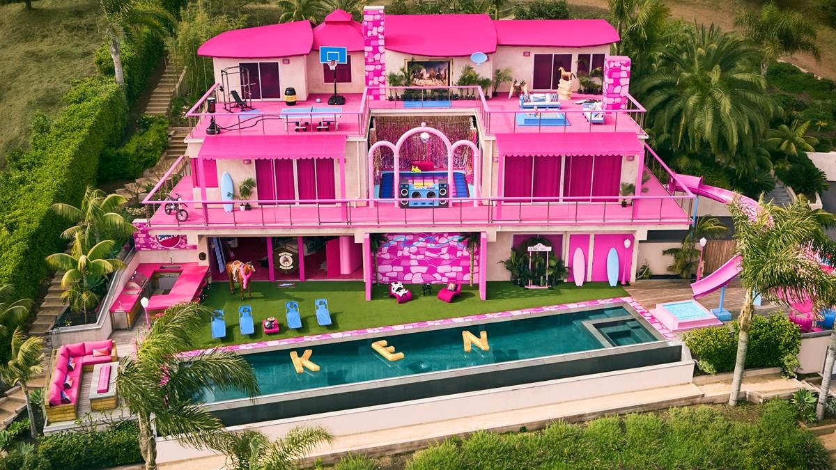 Barbie’s house can be rented on Airbnb;  look at the pictures