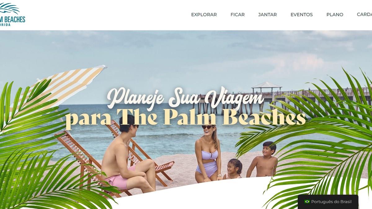 Discover The Palm Beaches launches a website in Portuguese