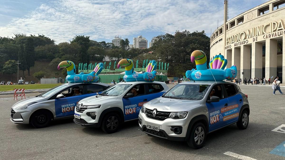 Aviva promociona Hot Park con Buoy Car