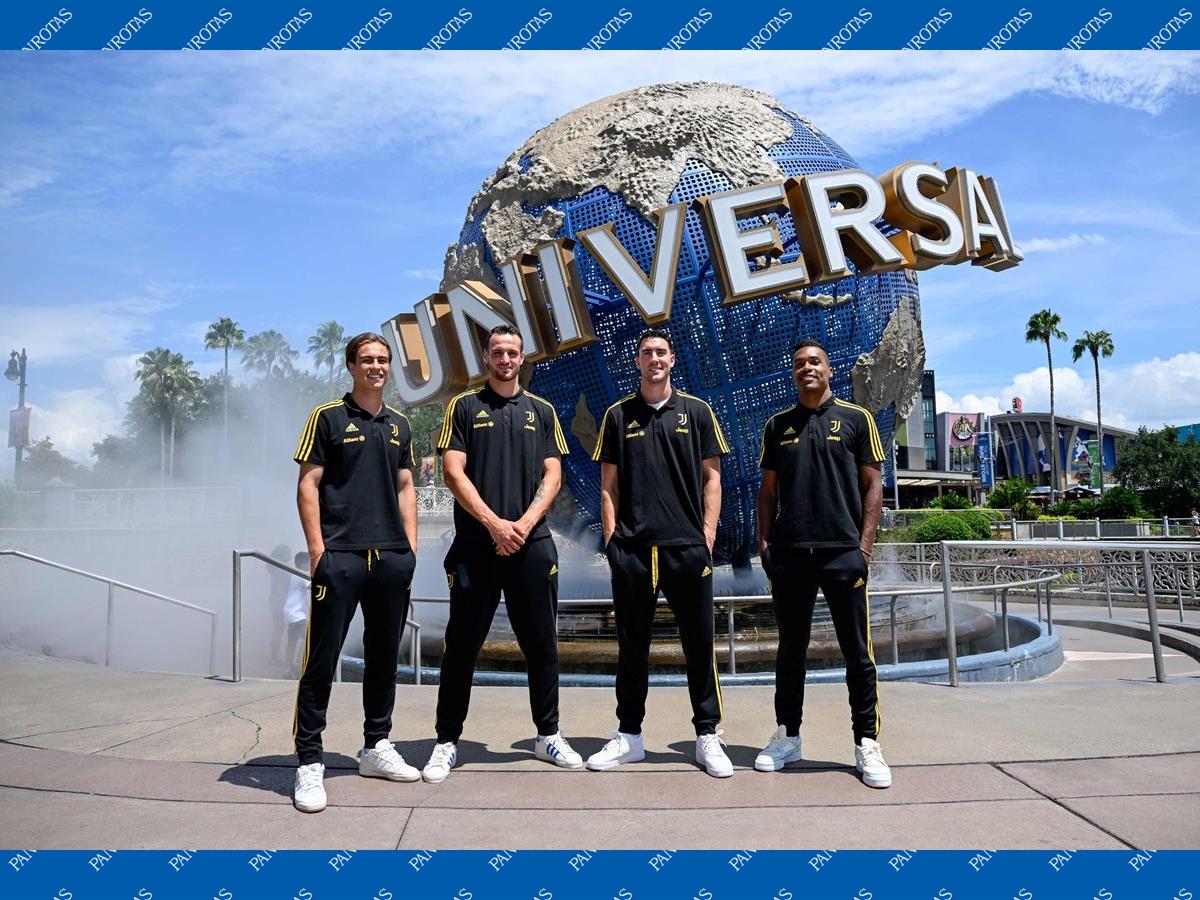 Jogadores do Juventus visitam Universal Orlando