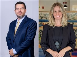 Thiago Abrahão, CEO Grupo Águia, e Ana Carolina Carvalho, Diretora Executiva da Nest Travel