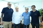 O recém-contratado para head comercial da Tristar Turismo, Marcos Neves, com os fundadores Fernando Margoni e Osni Pires e o diretor Rodrigo Pires