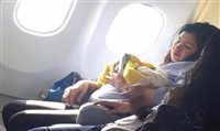 Bebê prematuro nasce a bordo e ganha voos vitalícios