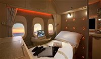 Emirates lança suíte privada para 1ª classe; janela virtual é novidade