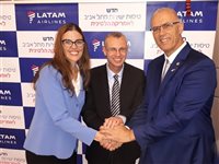 Voo inaugural da Latam é recebido com festa em Israel; fotos