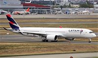 Latam usará A350 em Joanesburgo e B767 em Barcelona