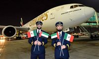 Emirates realiza primeiro voo de Dubai para o México