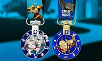 Running Universal's Epic Race divulga design das medalhas