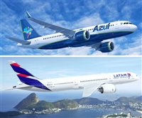 Azul e Latam: codeshare começa a vigorar com 64 rotas