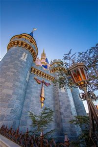 Castelo da Cinderela ganha decoração de 50 anos da Disney World