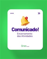 Oner Travel encerrará suas atividades em fevereiro