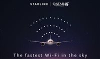 Qatar Airways opera primeiro voo com internet Starlink a bordo de um B777