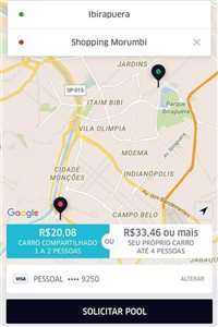 Uber Pool detém 20% das corridas do app no mundo