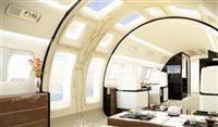 Embraer apresenta avião com teto solar; conheça