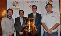 Delta exibe o troféu da Copa América Centenário em SP