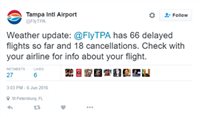 Forte tempestade cancela voos na Flórida (EUA)