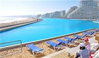 Maior piscina do mundo tem até windsurfe; veja fotos Maior piscina do mundo tem até windsurfe; veja fotos