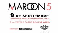 Maroon Five se apresenta no HRH em Punta Cana; veja os detalhes
