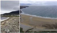 Praia irlandesa ressurge após 33 anos Praia irlandesa ressurge após 33 anos
