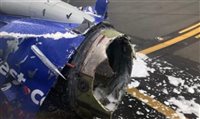 Avião da Southwest faz pouso de emergência por problemas no motor