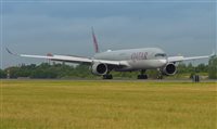 Qatar opera A350-1000 pela primeira vez nos Estados Unidos