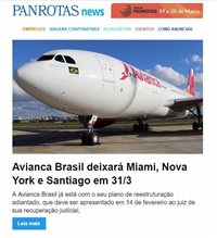 Errata: Avianca Brasil sai do inter; doméstico se mantém