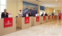 Emirates inaugura posto de check-in remoto para cruzeiristas