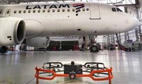 Latam testa drone para inspeção de aeronaves Latam testa drone para inspeção de aeronaves
