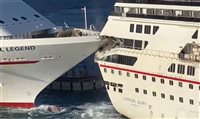 Dois navios da Carnival colidem em Cozumel, no México Dois navios da Carnival colidem em Cozumel, no México