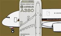 Primeiro A380 é transformado em etiquetas para bagagens