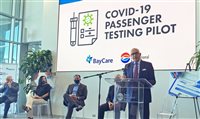 Aeroporto de Tampa, na Flórida, inaugura centro de testes de covid-19 Aeroporto de Tampa, na Flórida, inaugura centro de testes de covid-19