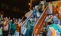 Voo fretado da Gol retorna a São Paulo com Palmeiras campeão