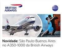 British Airways vai voar de São Paulo para Buenos Aires todo dia
