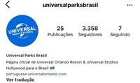 Universal Parks lança perfis em português e espanhol no Instagram