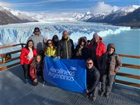 Brasileiros vão ao glaciar Perito Moreno em famtur da Aerolíneas