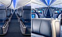 United revela primeiro Airbus 319 com cabine renovada