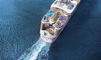 Utopia of the Seas é lançado oficialmente em estaleiro na França Utopia of the Seas é lançado oficialmente em estaleiro na França