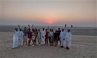 Deserto e Mesquita Azul marcam 3º dia do famtour da Flot no Catar