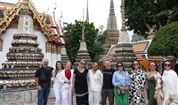 Famtour da Visual visita templos, shopping e hotel de luxo em Bangkok Famtour da Visual visita templos, shopping e hotel de luxo em Bangkok