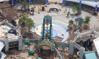 Imagens revelam rápido avanço na construção do Epic Universe; confira Imagens revelam rápido avanço na construção do Epic Universe; confira