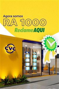 RA1000: CVC celebra certificação de excelência no Reclame Aqui RA1000: CVC celebra certificação de excelência no Reclame Aqui
