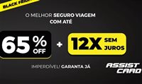 Assist Card anuncia Black Friday com até 65% de desconto em seguro-viagem Assist Card anuncia Black Friday com até 65% de desconto em seguro-viagem