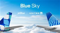 Blue Sky: United e JetBlue fecham parceria de voos, serviços e programas de fidelidade Blue Sky: United e JetBlue fecham parceria de voos, serviços e programas de fidelidade