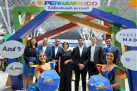 Azul inaugura voos entre Recife e Madri com direito a celebração no embarque Azul inaugura voos entre Recife e Madri com direito a celebração no embarque